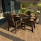Highwood Usa Hamilton 5pc Round Outdoor Patio Furniture Dining Set AD-DNA48-ACE - alternate 3